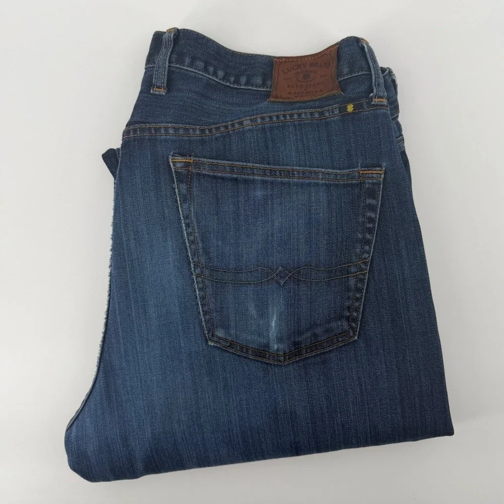 Lucky Brand Jeans‎ Mens 38x34 Blue 121 Heritage Slim Stretch Denim Pants